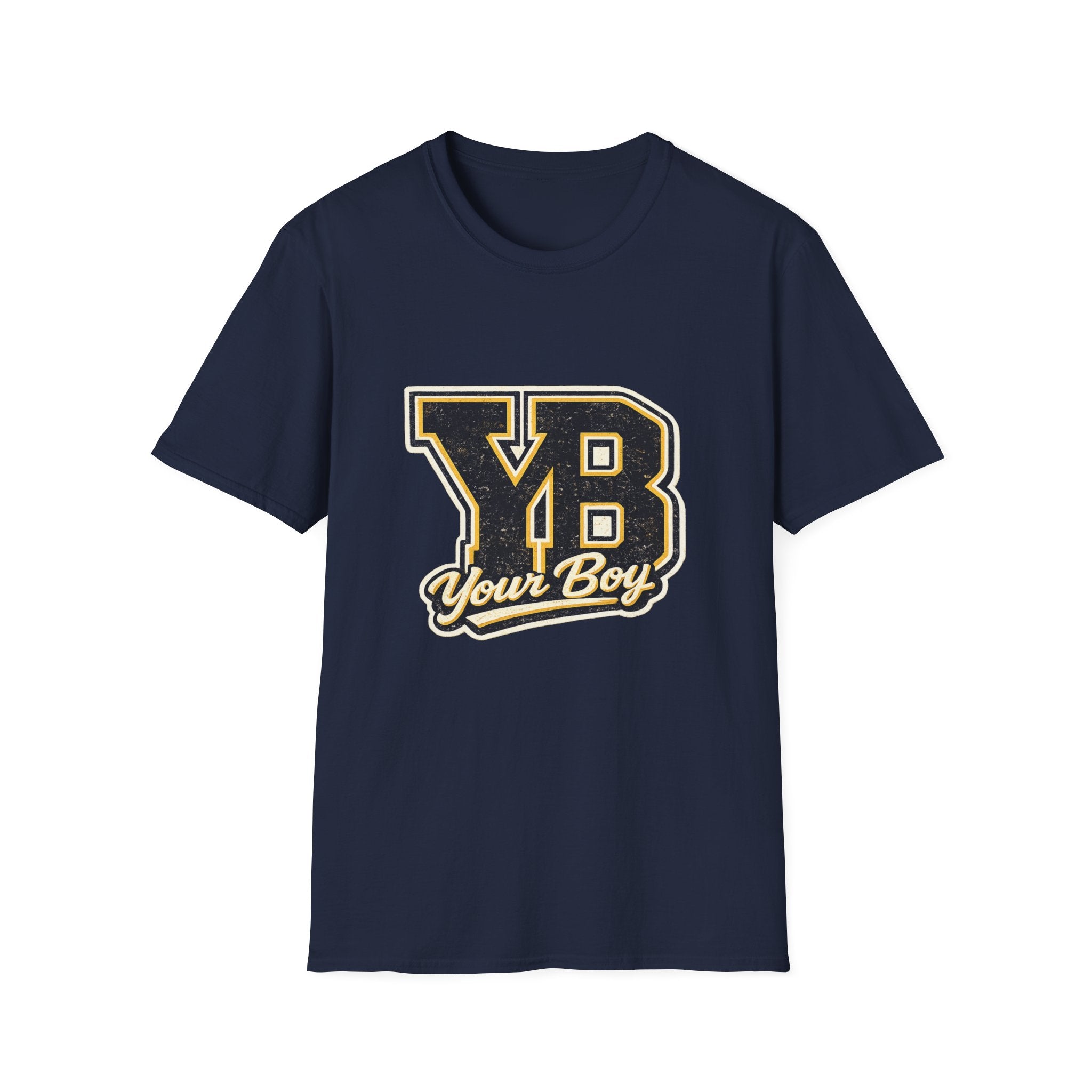 YB Your Boy T-Shirt | Funny Retro 80s Graphic Tee | Vintage Collegiate Humor Shirt