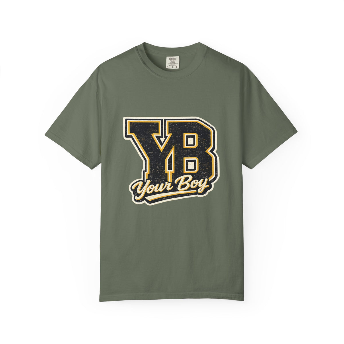 YB Your Boy T-Shirt | Funny Retro 80s Graphic Tee | Vintage Collegiate Humor Shirt