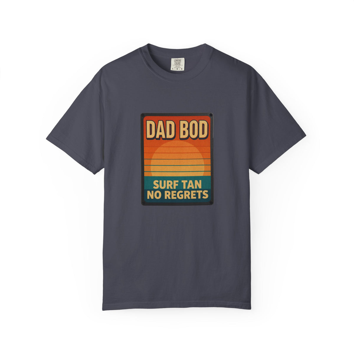 Dad Bod: Surf Tan No Regrets T-Shirt | Funny Dad Tee | Vintage Beach Humor Gift