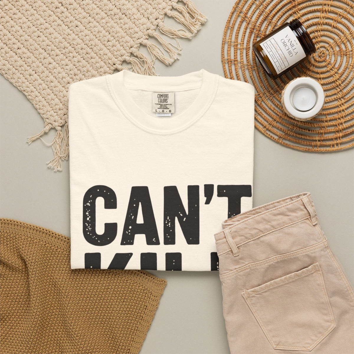 Can't Kill Handsome T-Shirt | Funny Confidence Tee for Men | Graphic Humor Tee