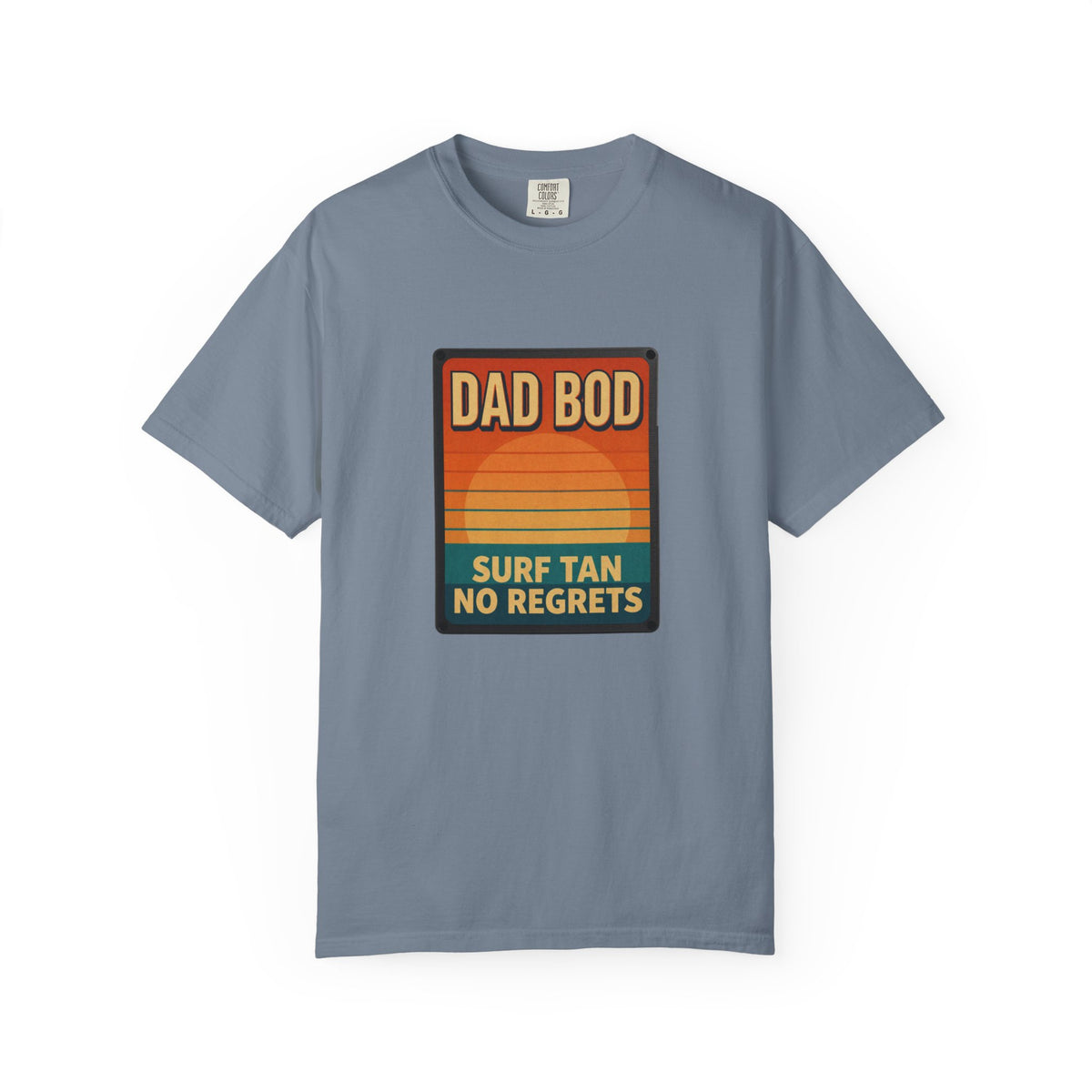 Dad Bod: Surf Tan No Regrets T-Shirt | Funny Dad Tee | Vintage Beach Humor Gift