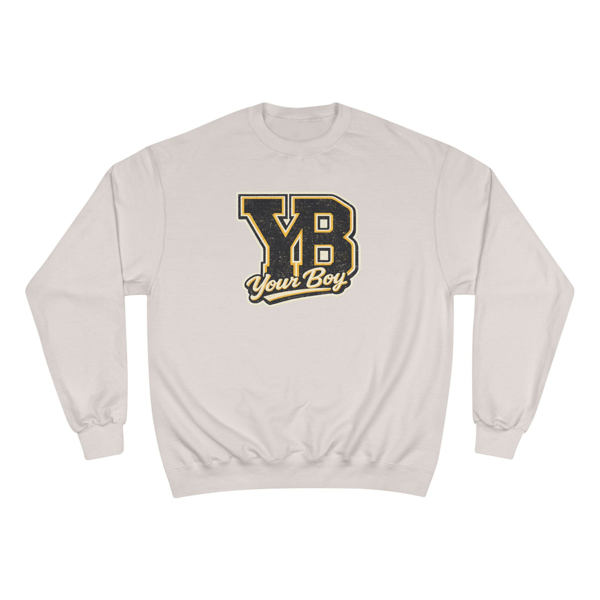YB Your Boy Champion Sweatshirt | Funny Retro Varsity Crewneck