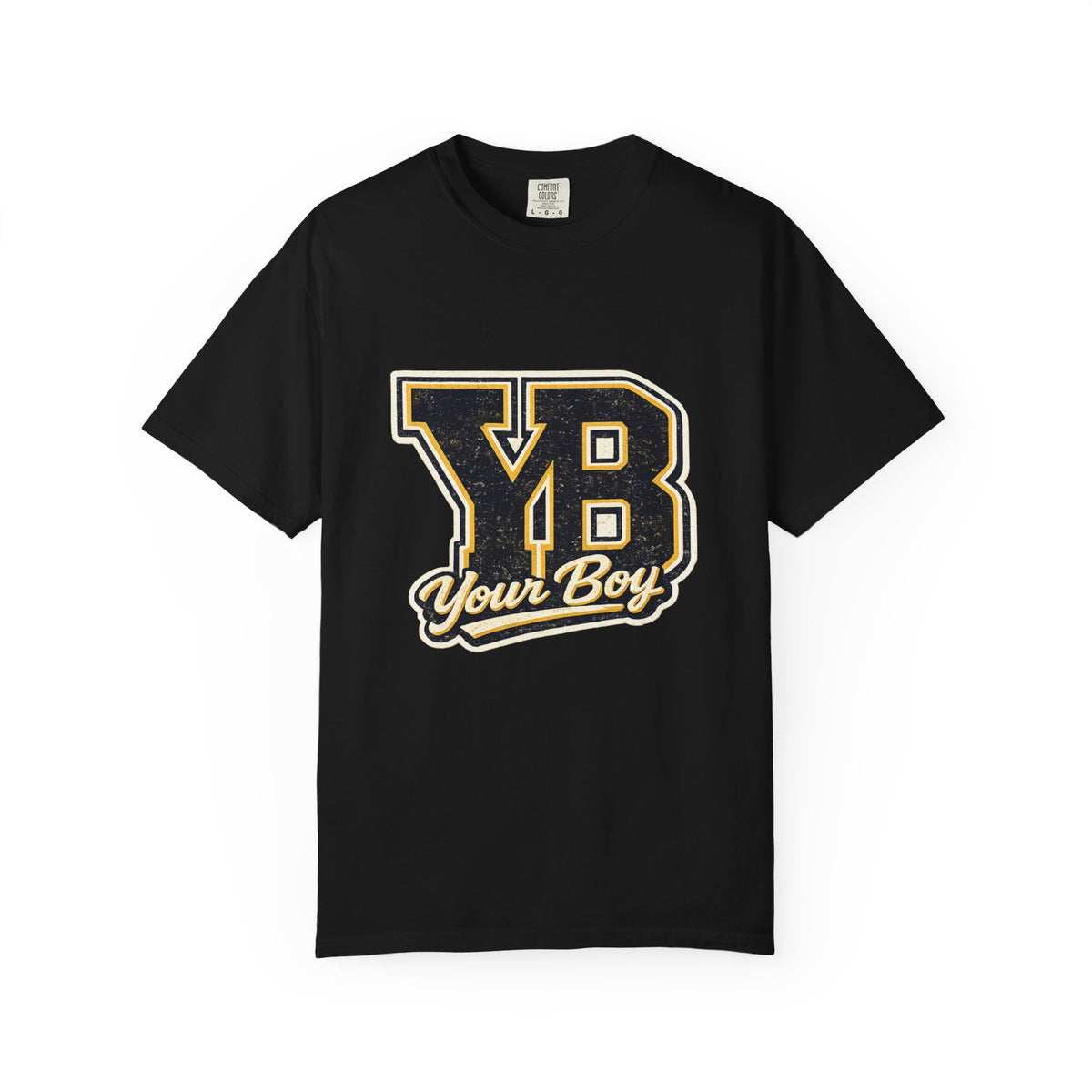 YB Your Boy T-Shirt | Funny Retro 80s Graphic Tee | Vintage Collegiate Humor Shirt