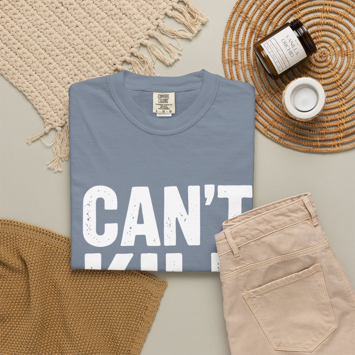 Can't Kill Handsome T-Shirt | Funny Confidence Tee for Men | Graphic Humor Tee