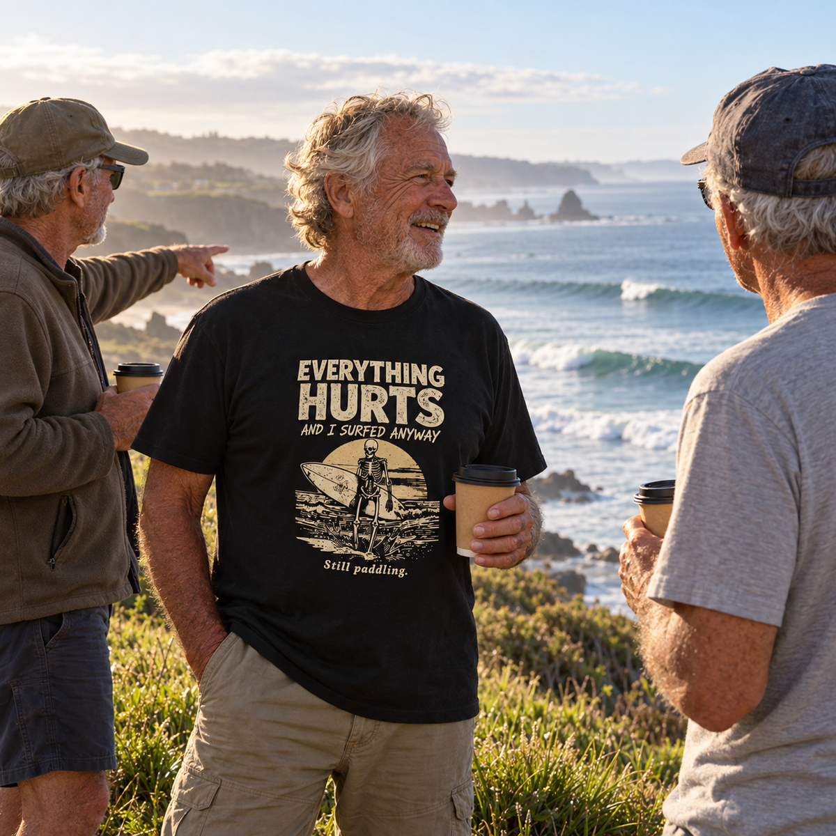 Everything Hurts and I Surfed Anyway T-Shirt | Funny Surf Tee | Gift for Surfers