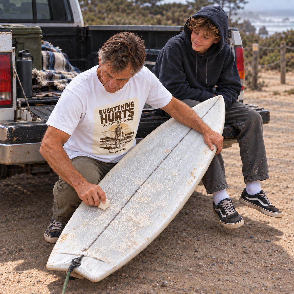 Everything Hurts and I Surfed Anyway T-Shirt | Funny Surf Tee | Gift for Surfers